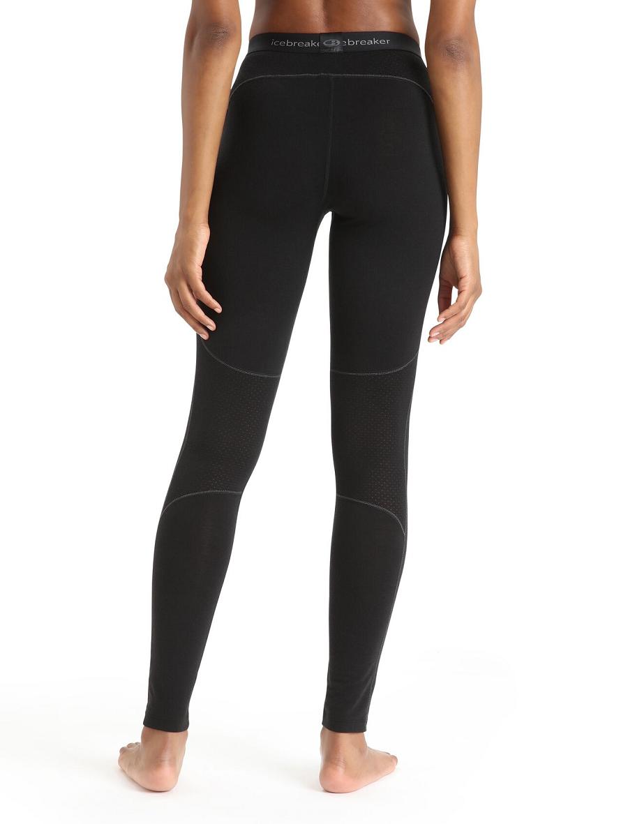 Base Layers Icebreaker BodyfitZone™ Merino 150 Zone Thermal Leggings Damskie Czarne | PL 1059VRWD